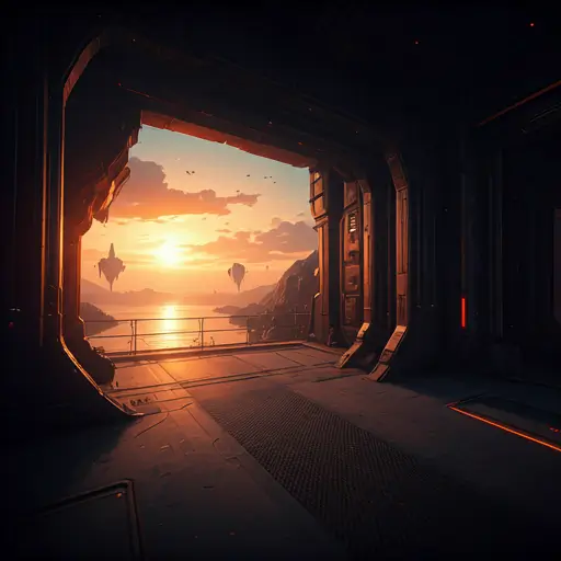 Concept art for an immersive game scene